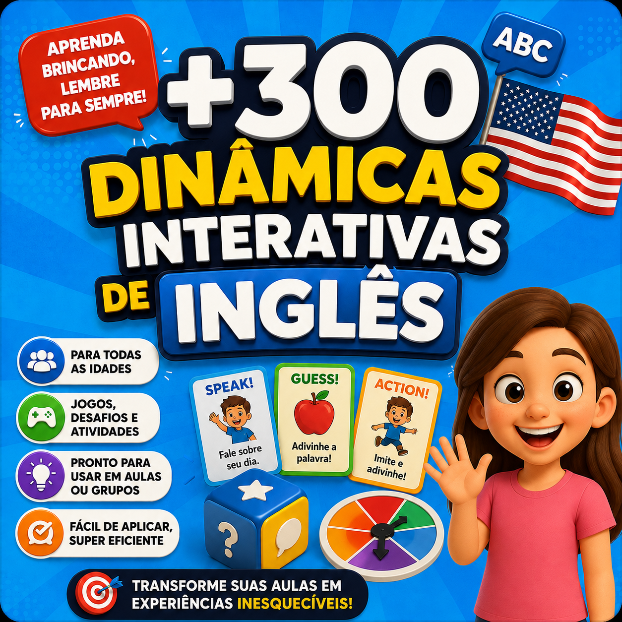 Plano Básico - +300 Dinâmicas Interativas de Inglês